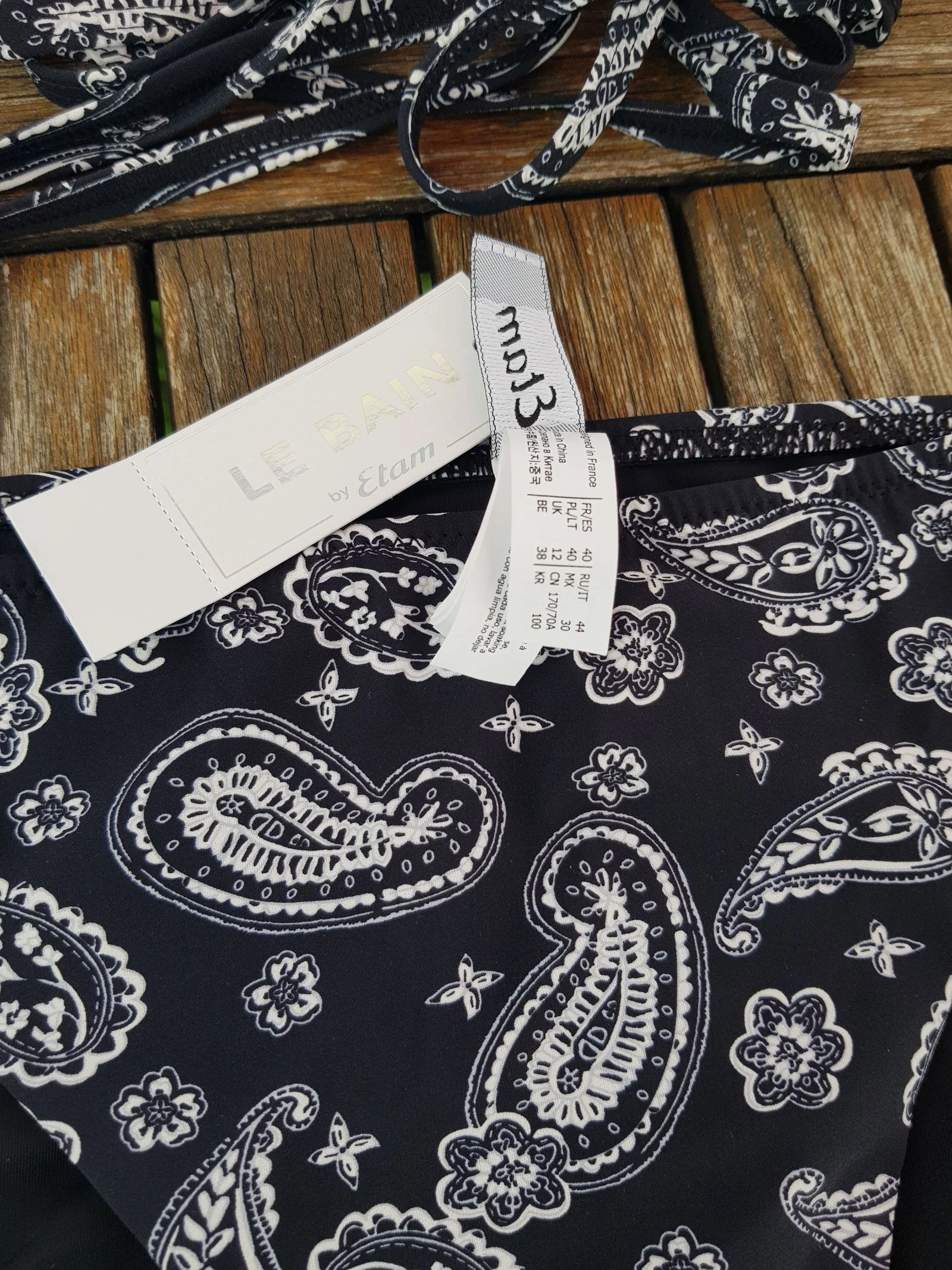 Biquíni estampado paisley cashmere Etam tamanho 40 – photo 2
